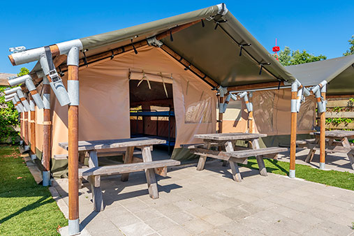 Safaritent 8 tot 10 personen Camping Appelhof